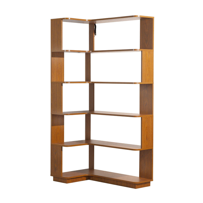 L-Shaped Corner Bookshelf