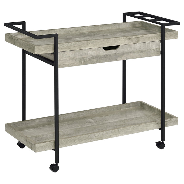 Begonia - 1 Drawer Cart - Driftwood