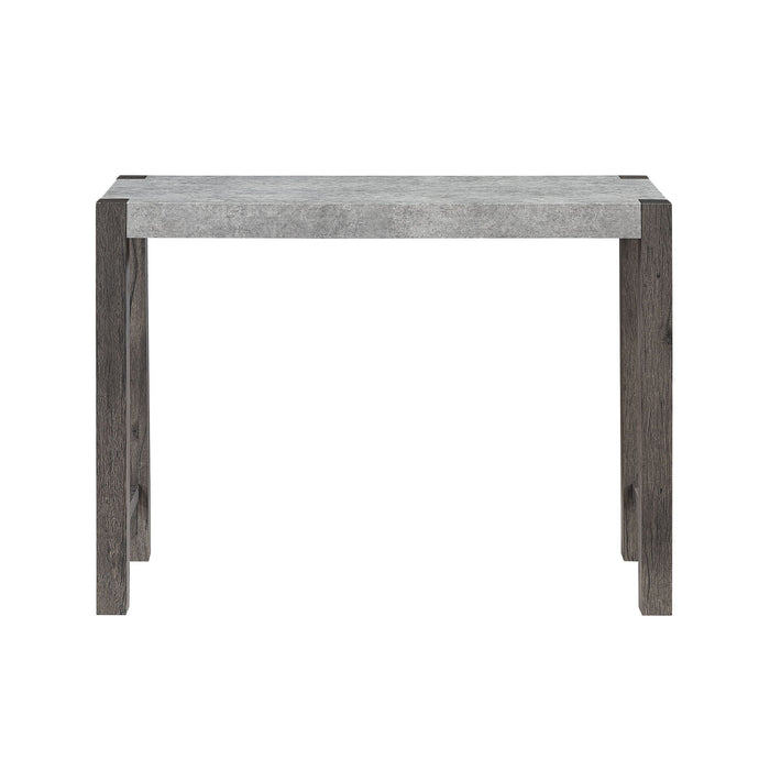 Regina - Console Sofa Table And Double Pedestal Base - Gray