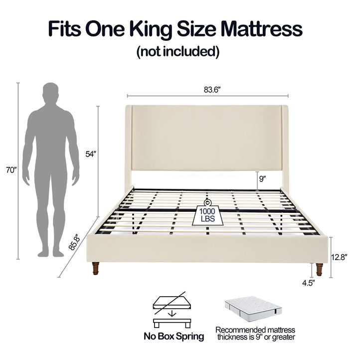 Harper - Tall Headboard Upholstered Bed