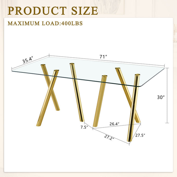 Dining Table With Transparent Surface