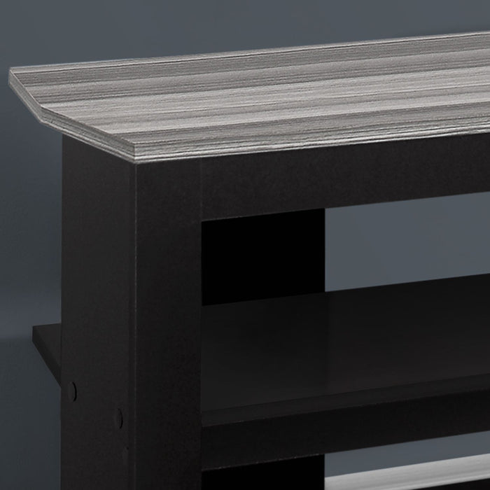 TV Stand, Console, Media Entertainment Center, 3 Storage Shelves