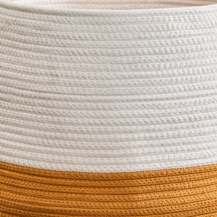 Francis - Cotton Round Laundry And Storage Basket