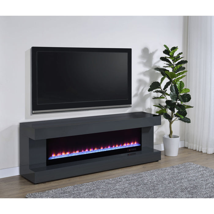 TV Stand Fireplace Console With Bluetooth Speaker