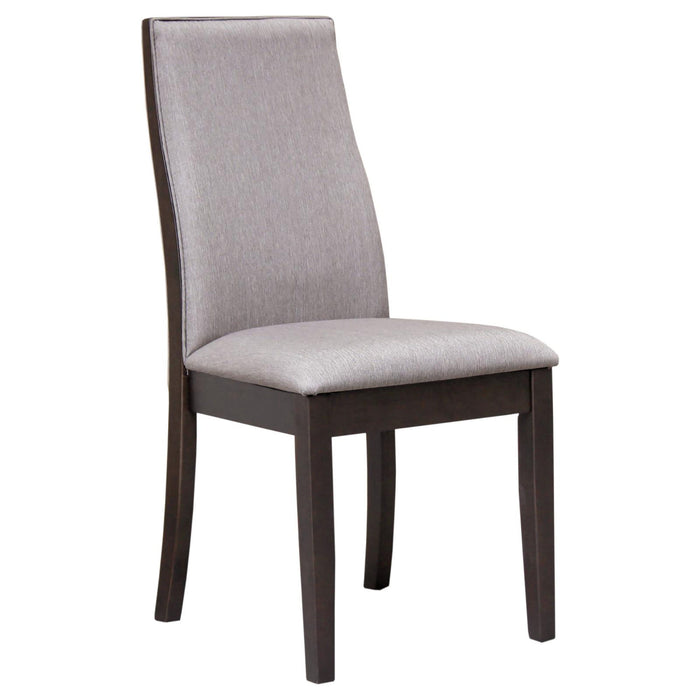 Upholstered Dining Chair (Set of 2) - Taupe / Brown