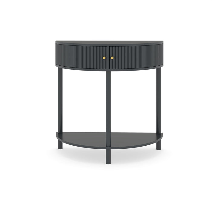 Demi Lune - Console Table With 2 Storage Drawers
