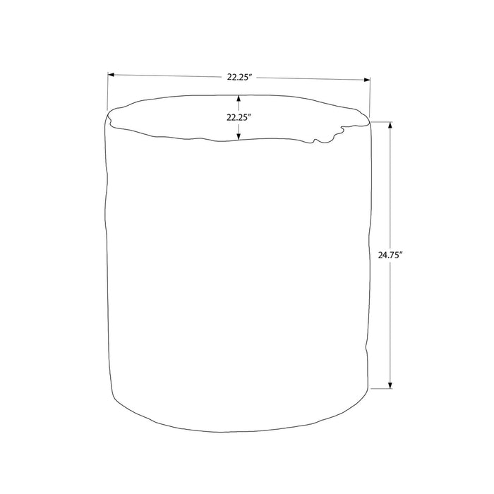 Contemporary Round Accent Table, Indoor / Outdoor