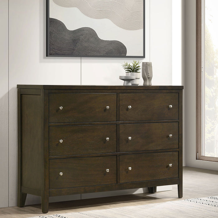 Clement - 6 Drawer Dresser Cabinet - Espresso