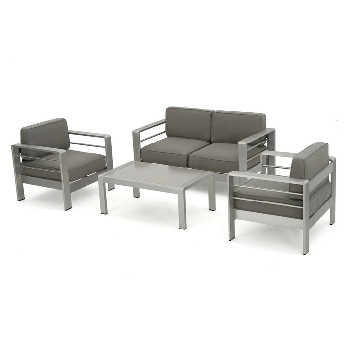 Cape Coral - 4 Pieces Outdoor Patio Chat Set