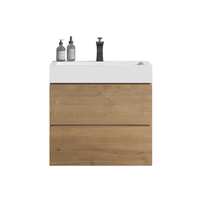 Alice - Bathroom Vanity With Sink, Large Storage Wall Mounted Floating Bathroom Vanity For Modern Bathroom