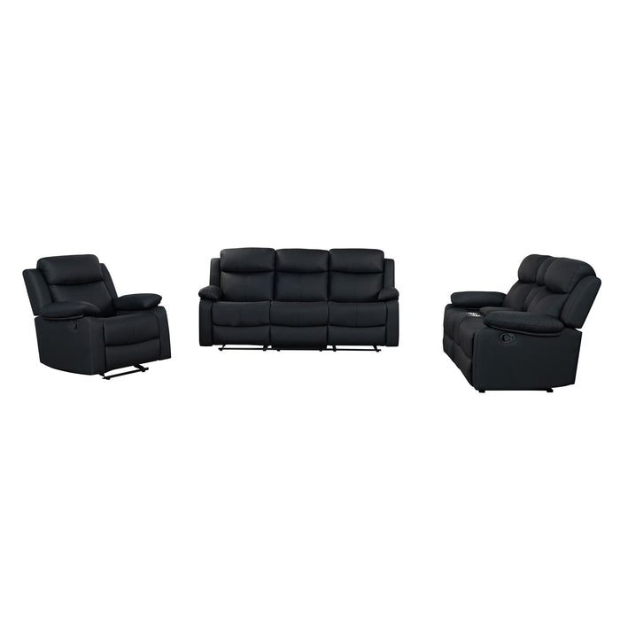 Blanche - Reclining Set With LED Lights, Speaker
