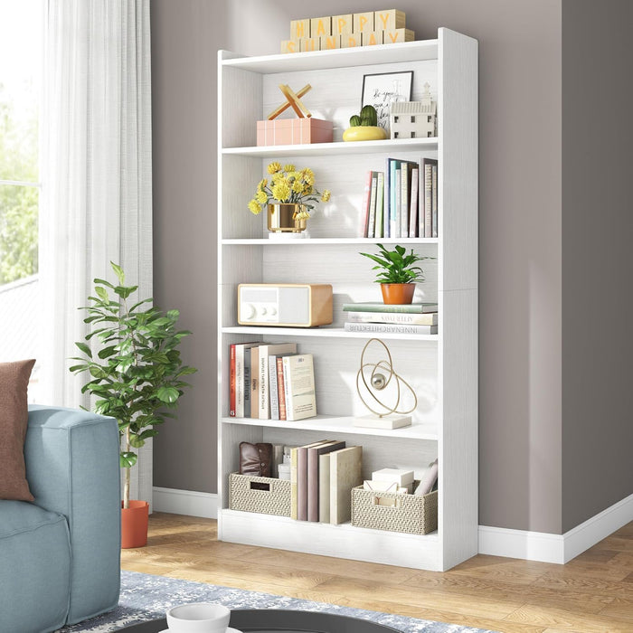 Library Bookshelf With Storage For Living Room