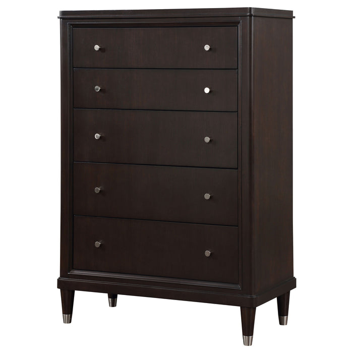 Niguel - 5 Drawer Chest Storage Furniture - Brown