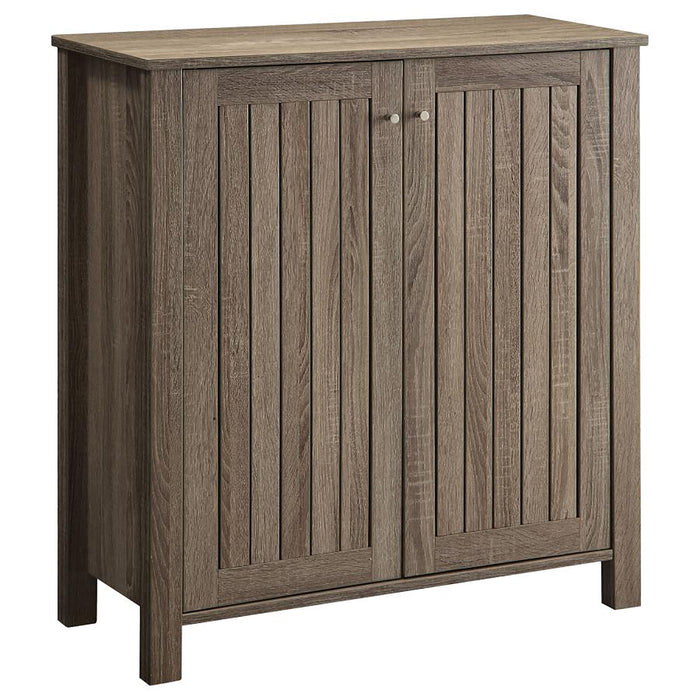 2 Door Shoe Cabinet With 4 Shelves - Taupe