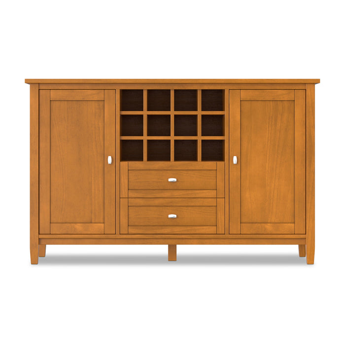 Warm Shaker - Storage Cabinet With Wine Rack - Brown