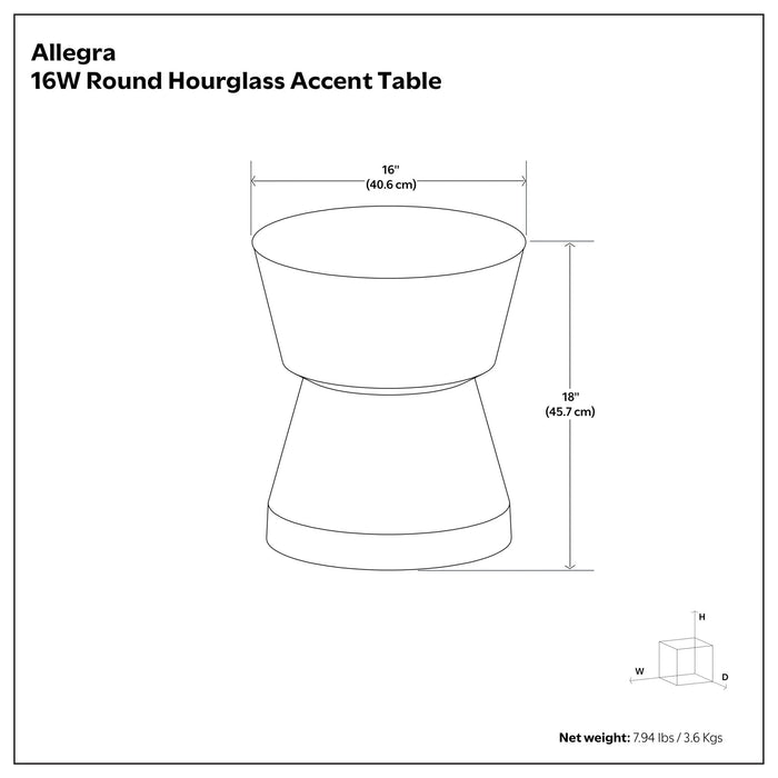 Allegra - Side Table - Antique Brass