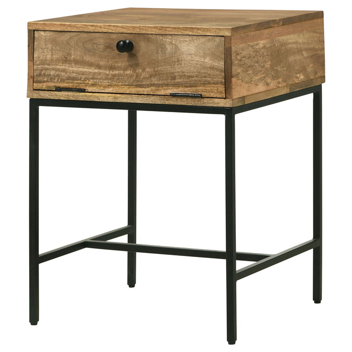 Wyrik - Rectangular Side End Table - Honey
