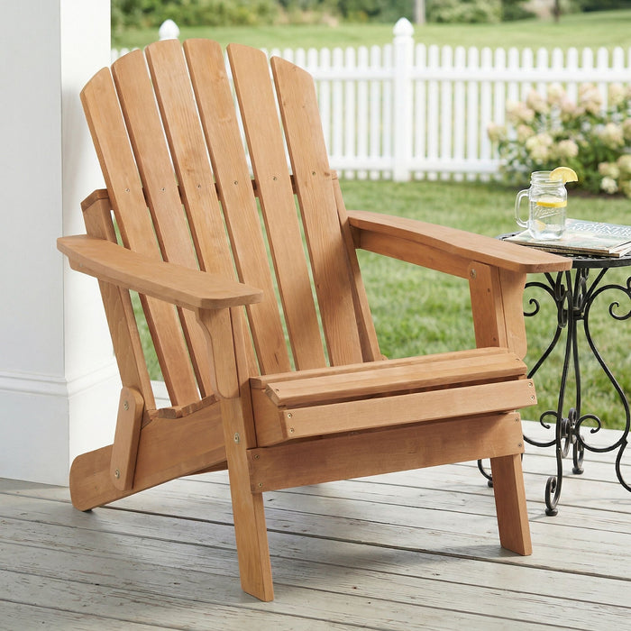 Oversize Outdoor Folding Adirondack Chair, Patio Chair For Garden