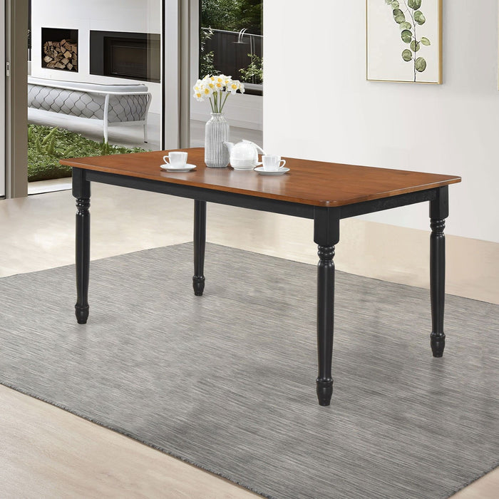 Hayward - Dining Table Rectangular Table With Rounded Edge Top - Walnut