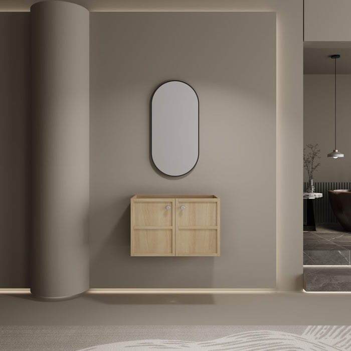 Modern Wall Mounted Bathroom Vanity With Soft Closing Doors