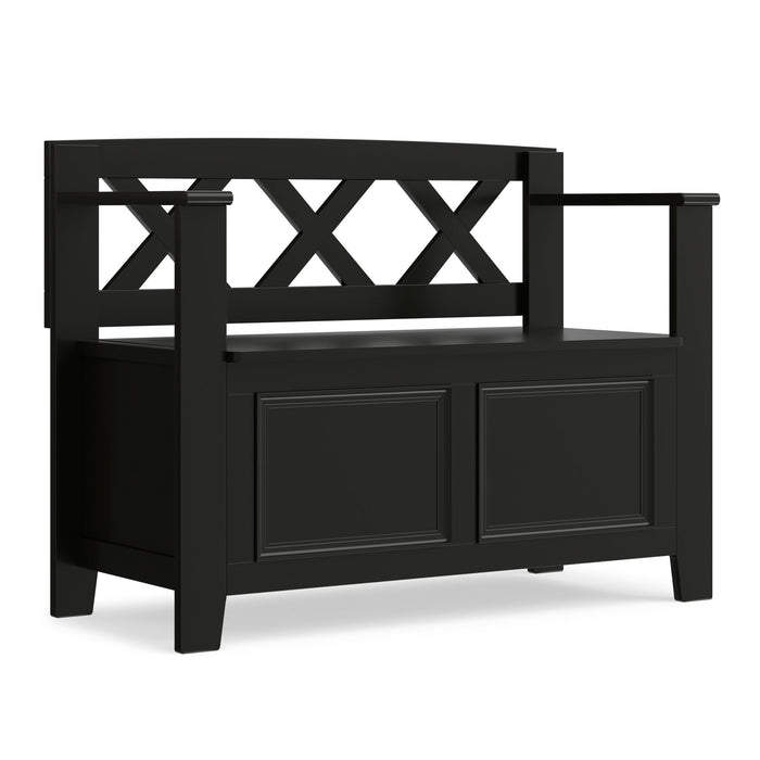 Amherst - Small Transitional Entryway Storage Bench