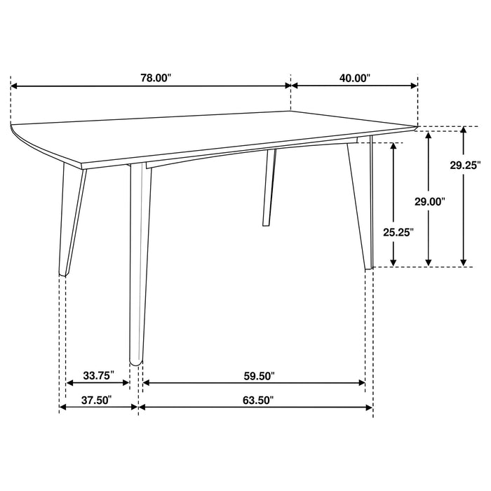 Marcella - Rectangle Dining Table With Leaf Extension - Dark Walnut