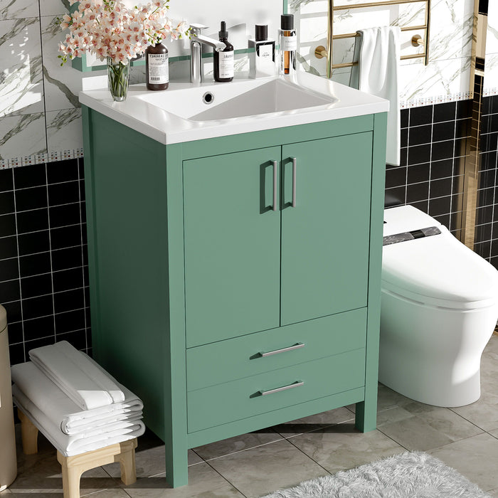Bathroom Vanity With Sink Combo, Freestanding Storage Cabinet, Soft Closing Doors