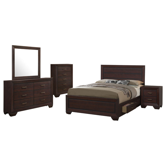 Oatfield - 5 Piece Queen Bedroom Storage Set - Brown