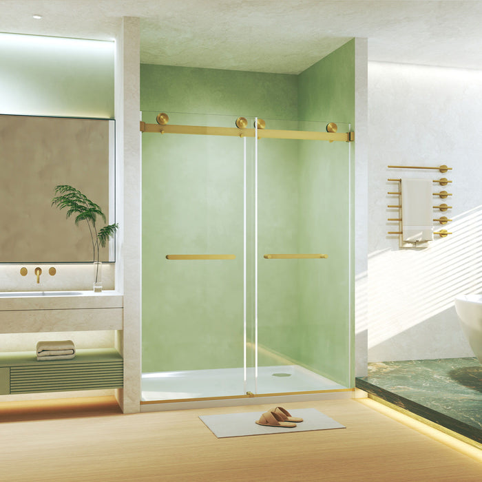 Frameless Double Sliding Shower Door