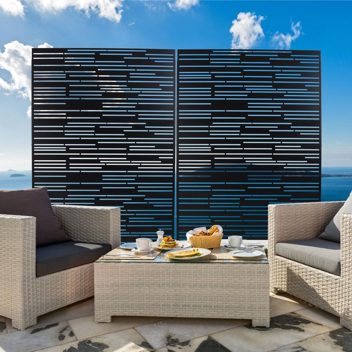 Outdoor & Indoor Freestanding Metal Privacy Screen