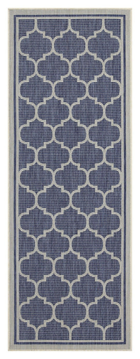 Sunshine - 5'3" X 7'3" Indoor, Outdoor Area Rug Polypropylene - Blue