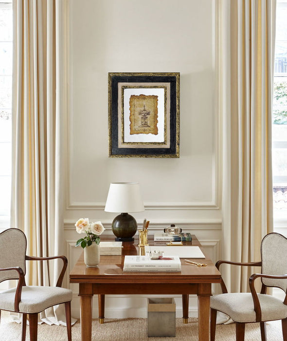 Lucian - Framed Antiqued Sculpture Print