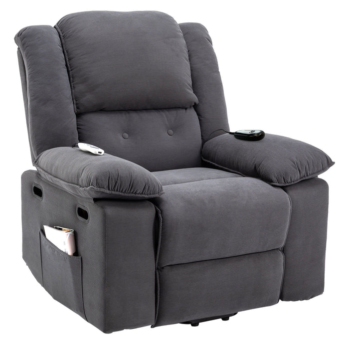 Massage Recliner Power Lift Chair With Adjustable Massage And Heating Function
