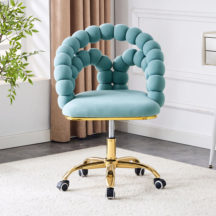 Puffy Bubble, Ball Chain Accent Chair With 5 Claw Casters