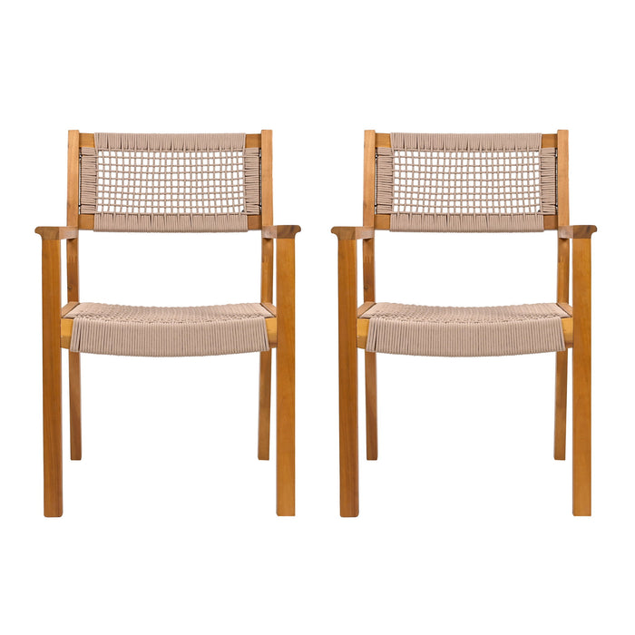 Outdoor Dining Patio Chairs (Set of 2)