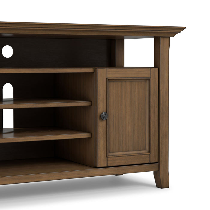Amherst - TV Media Stand - Rustic Natural Aged Brown