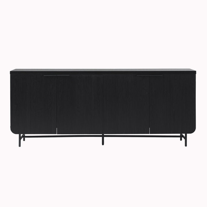 Modern Fluted Door Minimalist Storage Sideboard
