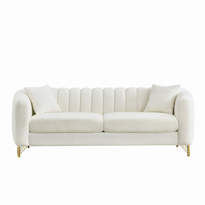 Tufted Oversized Sofa For Living Spaces