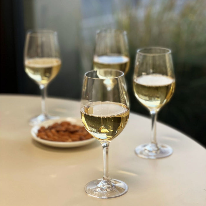 Leadingware Tritan Plastic Wine Glasses (Set of 4), Unbreakable, Bpa Free, 12Oz - Clear