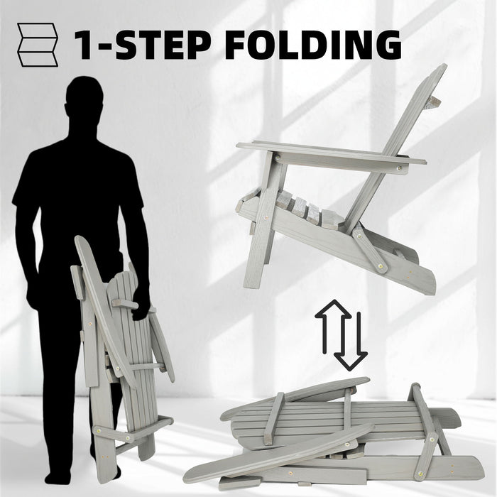 Lounge Patio Chair For Garden Outdoor Wooden Folding Adirondack Chair (Set of 2) Solid Cedar Wood Lounge Patio Chair For Garden