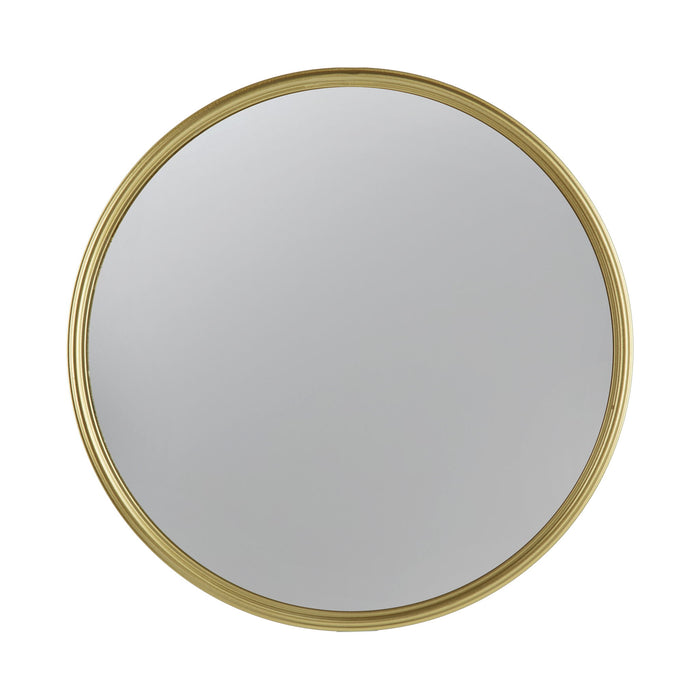 Round Mirror, Circle Mirror With Iron Frame For Living Room Bedroom Vanity Entryway Hallway