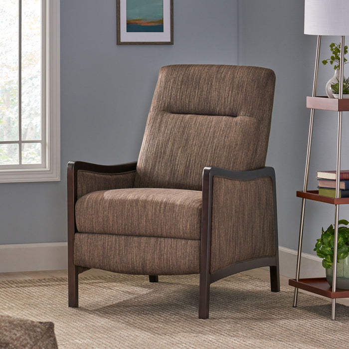 Drury - Contemporary Fabric Upholstered Pushback Recliner