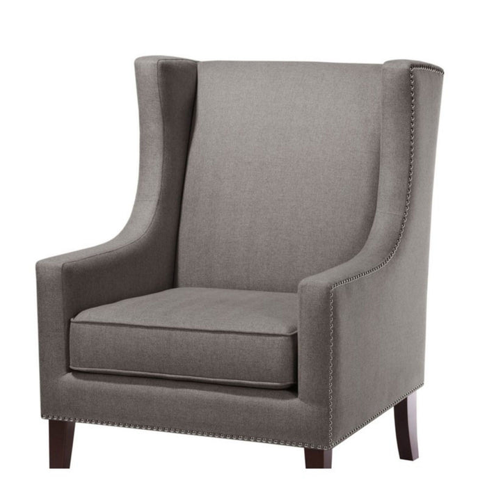 Barton - Wing Chair With Nail Head Accents