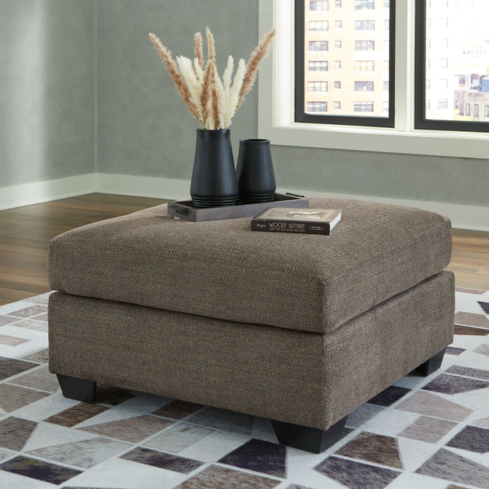 Mahoney - Oversized Accent Ottoman - Chocolate