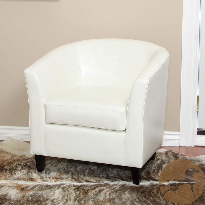 Zenithon - Upholstered Club Chair With Rounded Back