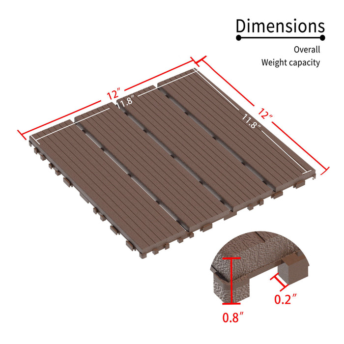 Interlocking Deck Tiles 44 Pack