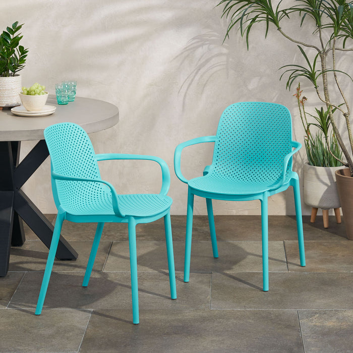 Roxanne - Outdoor Stacking Dining Armchair (Set of 2)