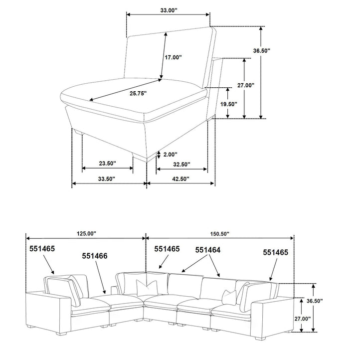 Murtagh - Armless Chair