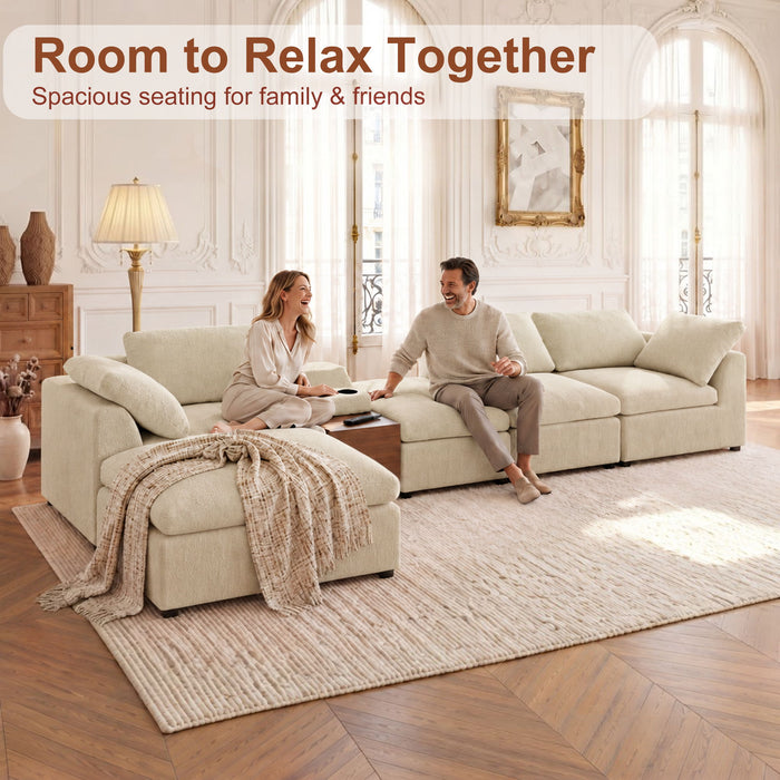 Modular Cloud Couch With Storage Console