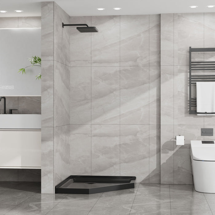 Goodyo - Neo-Angle Shower Base - Black